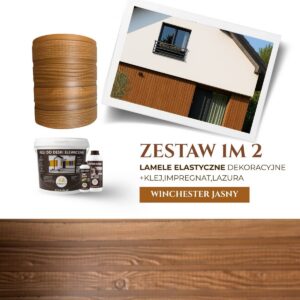 Zestaw Lamele Elastyczne Elewacyjne Winchester Jasny (m²)