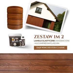 Zestaw Lamele Elastyczne Elewacyjne Dąb Winchester Classic (m²)