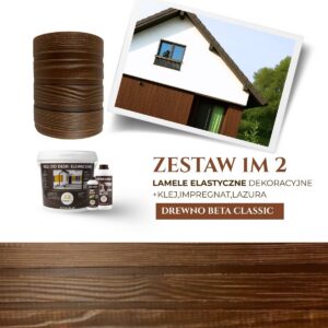 Zestaw Lamele Elastyczne Elewacyjne Drewno Beta Classic (m²)