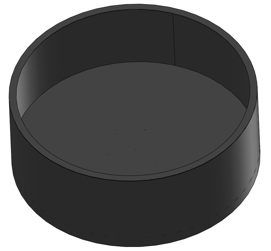 Ø850x340 ROUND CORTEN - obrazek 4