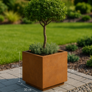 KWADRAT (300x300x300) CORTEN