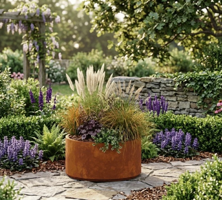 Ø650x380 ROUND CORTEN