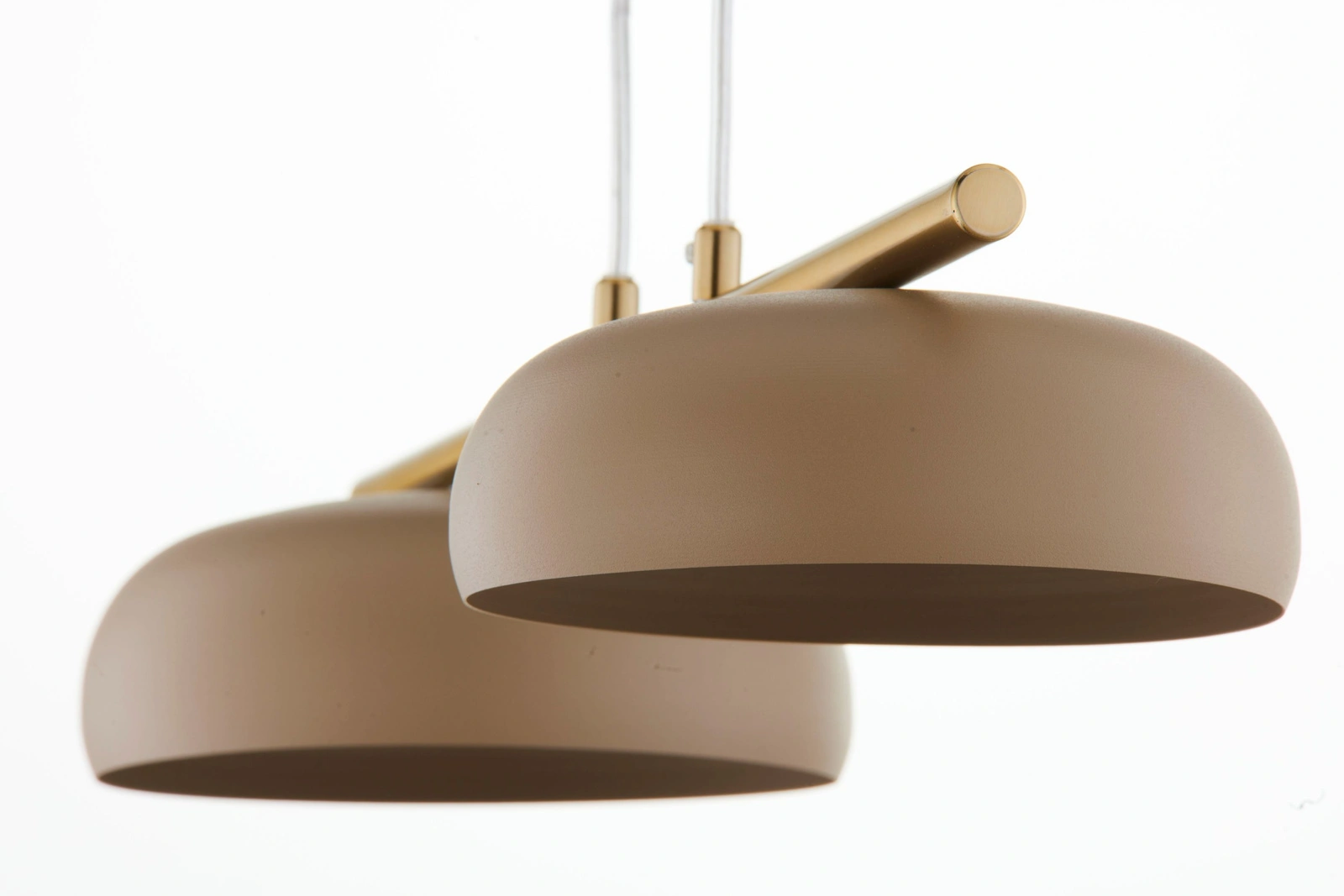 Lampa wisząca OLAF 2 – ciepły beż RAL 1019/złoty szczotkowany - obrazek 5