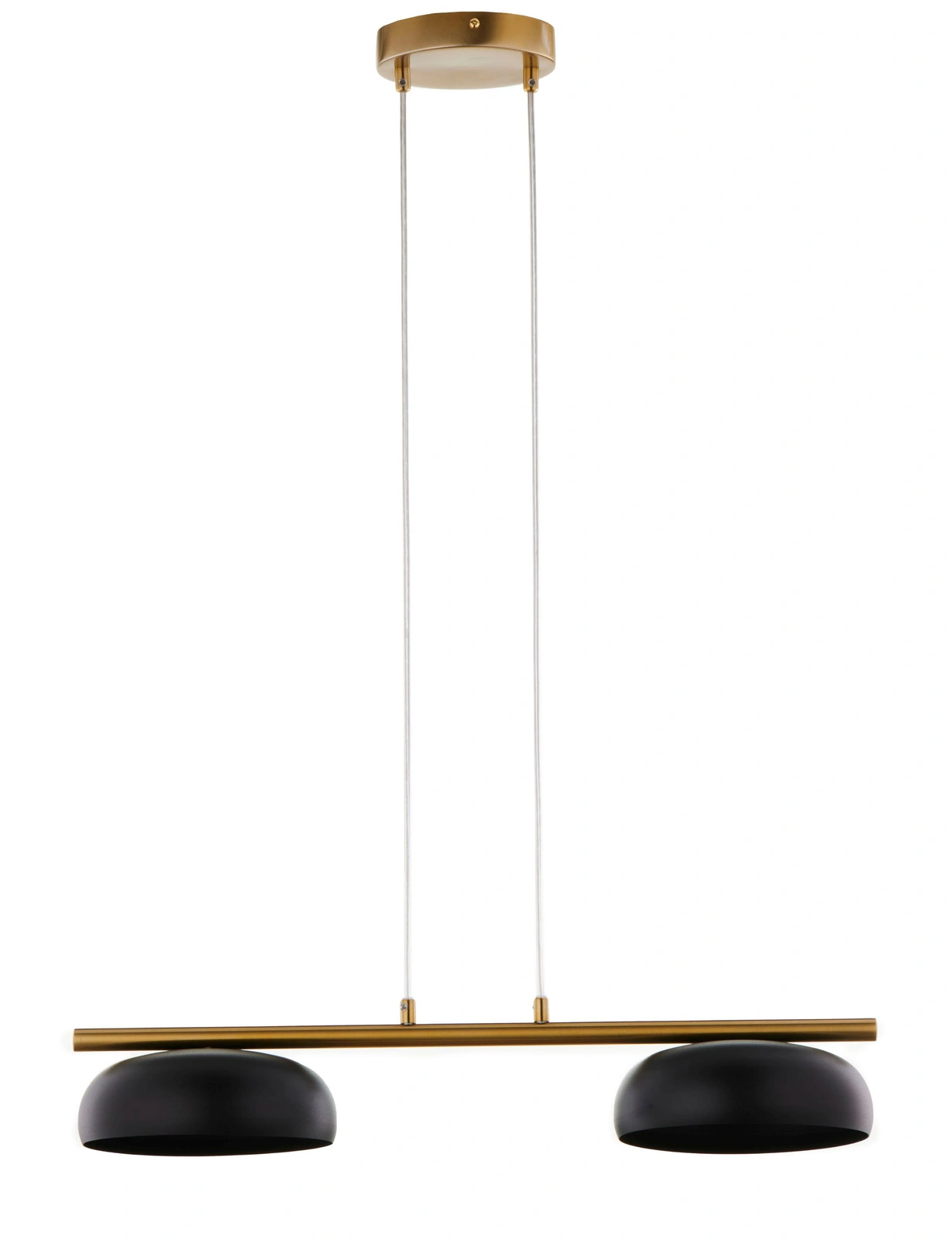 Lampa wisząca OLAF 2 – czarny RAL 9005/złoty szczotkowany