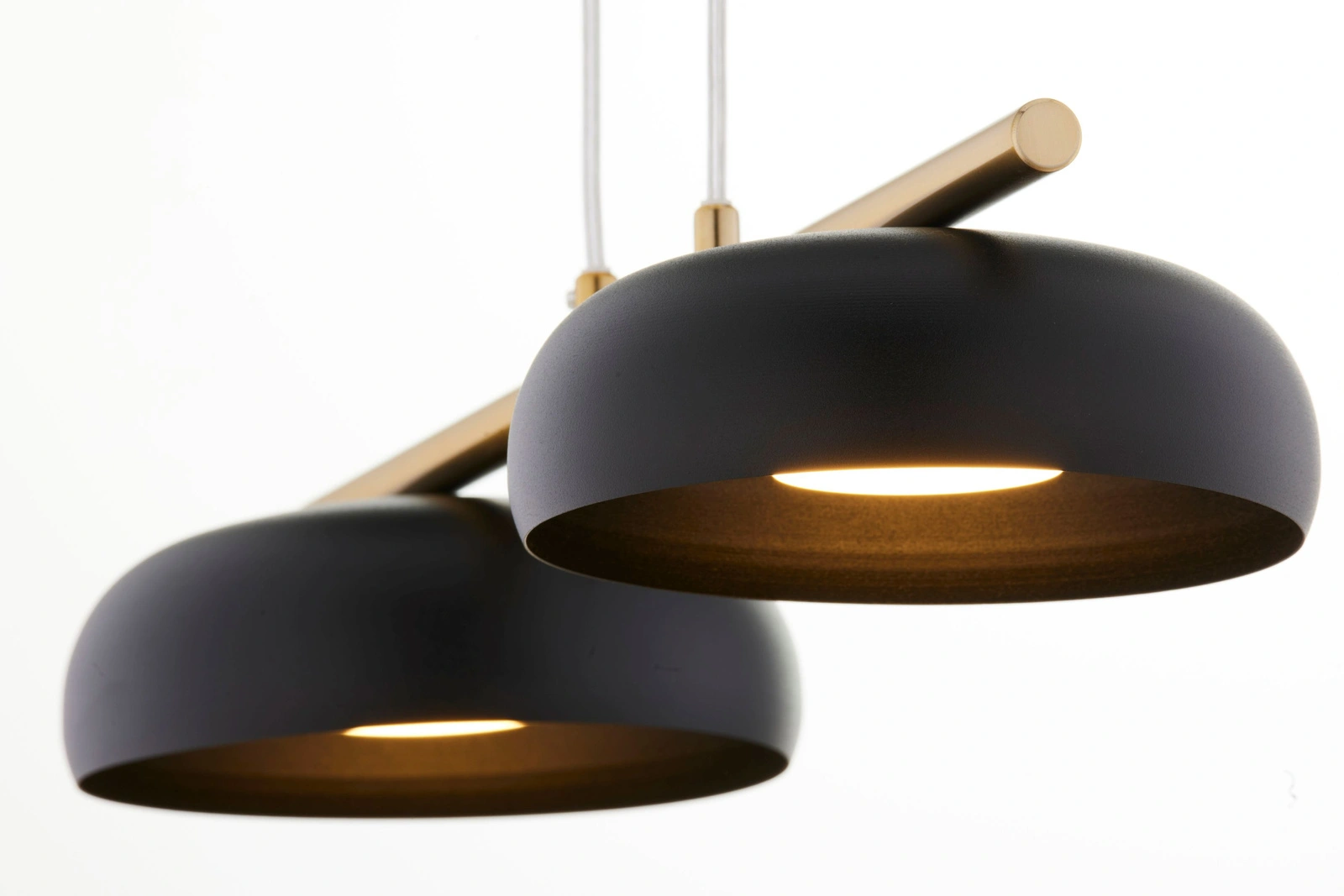 Lampa wisząca OLAF 2 – czarny RAL 9005/złoty szczotkowany - obrazek 3