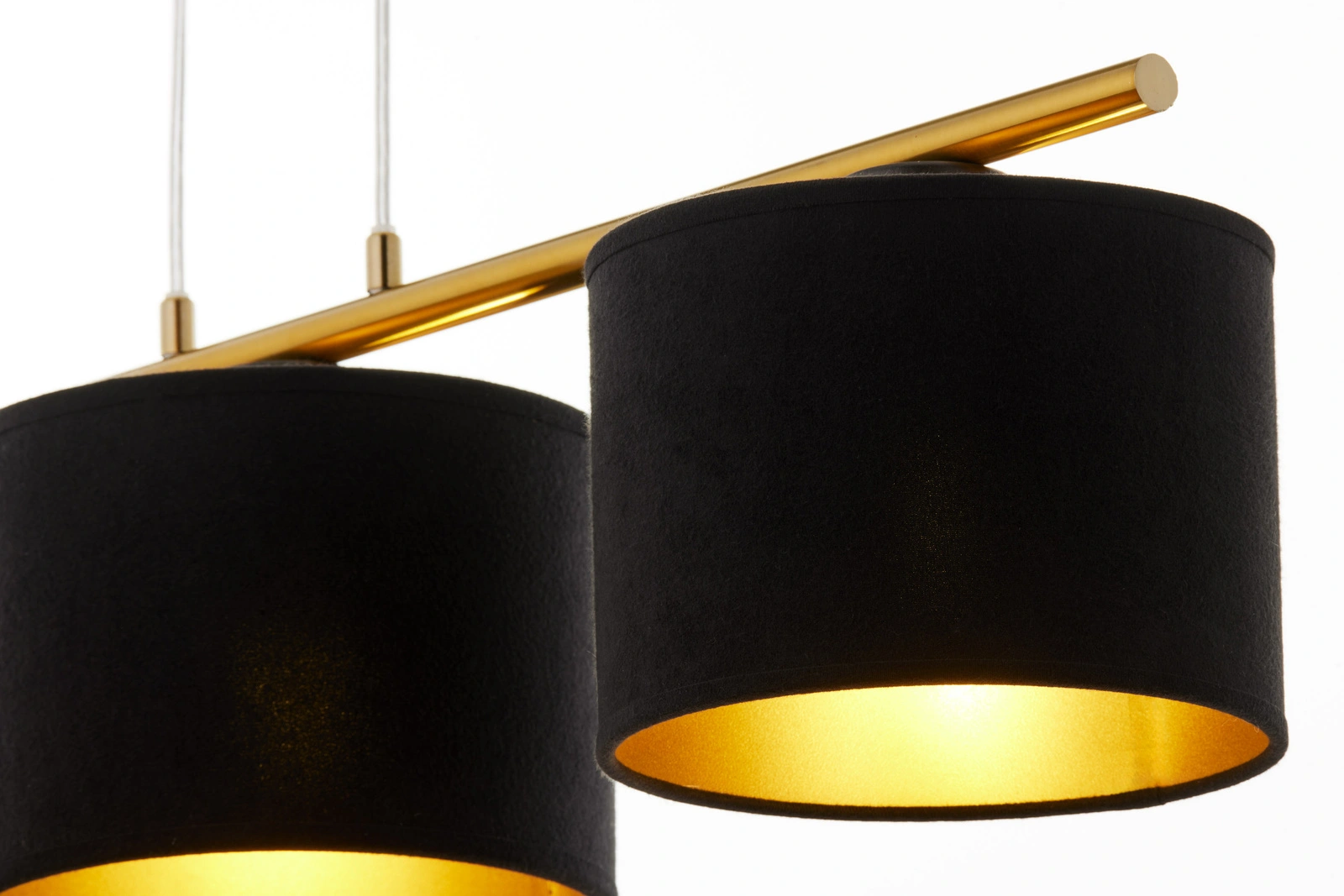 Lampa wisząca ARIEL 3 – czarny RAL 9005/złoty szczotkowany - obrazek 4