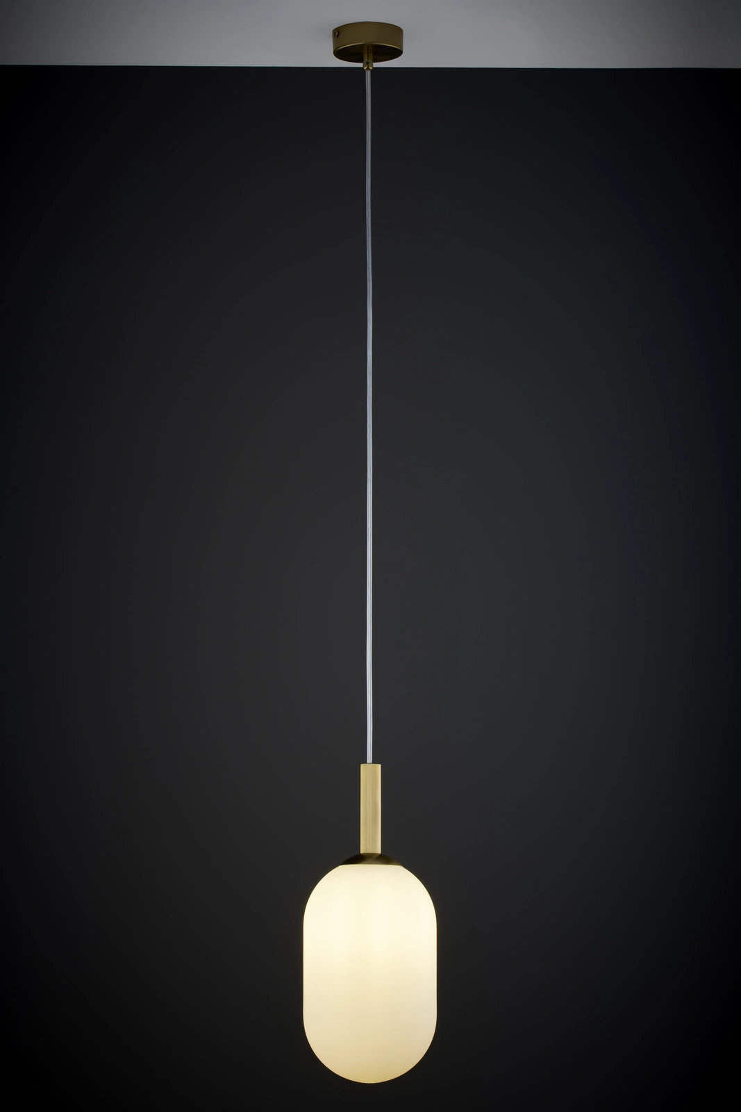 Lampa wisząca PLUUM 1 M Ø15 cm – złoty szczotkowany - obrazek 2