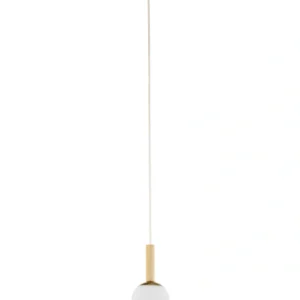 Lampa wisząca PLUUM 1 S Ø10 cm – złoty szczotkowany