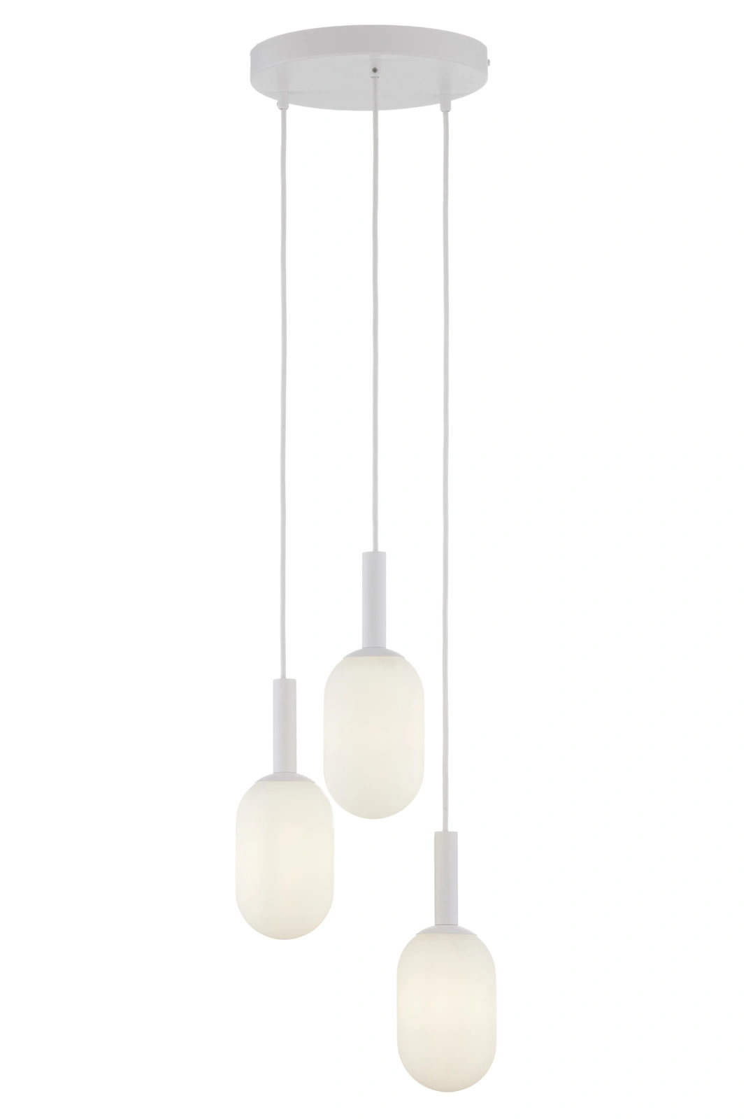 Lampa wisząca PLUUM 3 KOŁO – biały RAL 9003