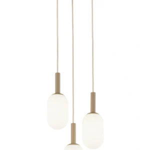 Lampa wisząca PLUUM 3 KOŁO – ciepły beż RAL 1019